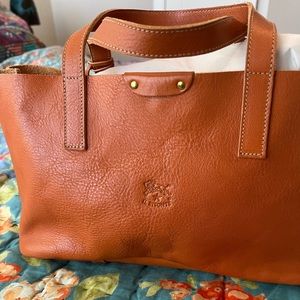 Il Bisonte small leather tote bag